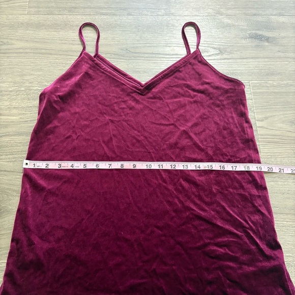 Old Navy Purple Velvet Camisole Tank Sz M Witchy Fairy Whimsigoth Party - Picture 5 of 7